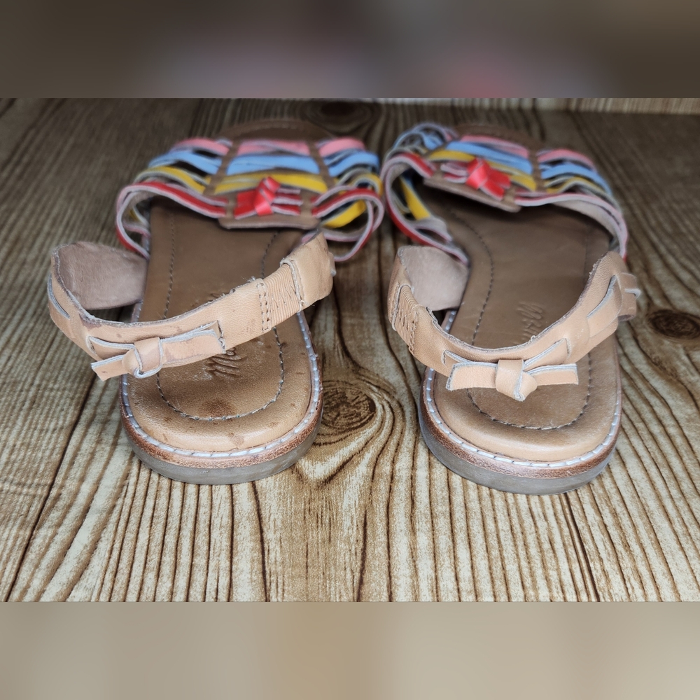 MADEWELL Maya Multi-Color‎ Rainbow Huarache Leather Sandal Size 8 - Picture 5 of 7